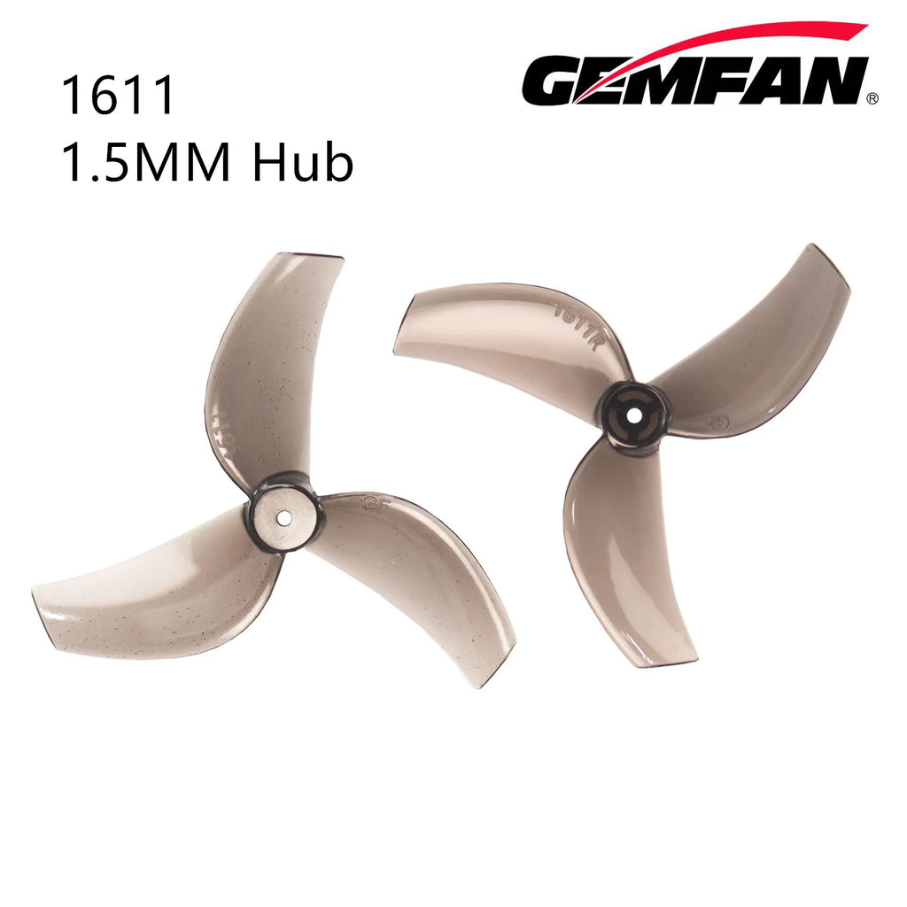 1611 Prop Gemfan hélice à 3 pales pour Tiny Whoop Mobula6 1.5mm 1mm moyeu de montage Pavo Femto 2 pouces pièces de Drones haute vitesse 8 paires
