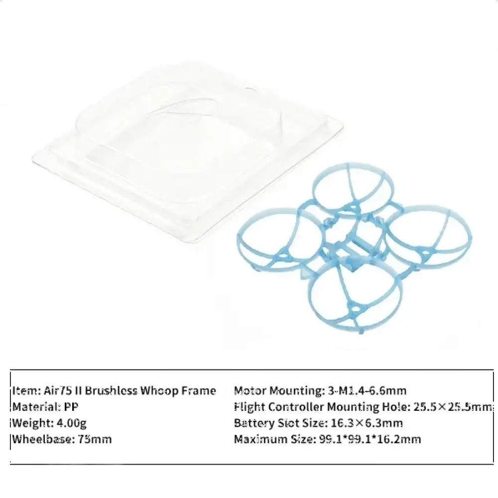 1/2 pièces BETAFPV Air75 II KIT de cadre sans brosse cadre de Drone pour GF 40mm 2 lames/GF 1611 Drone de course FPV à