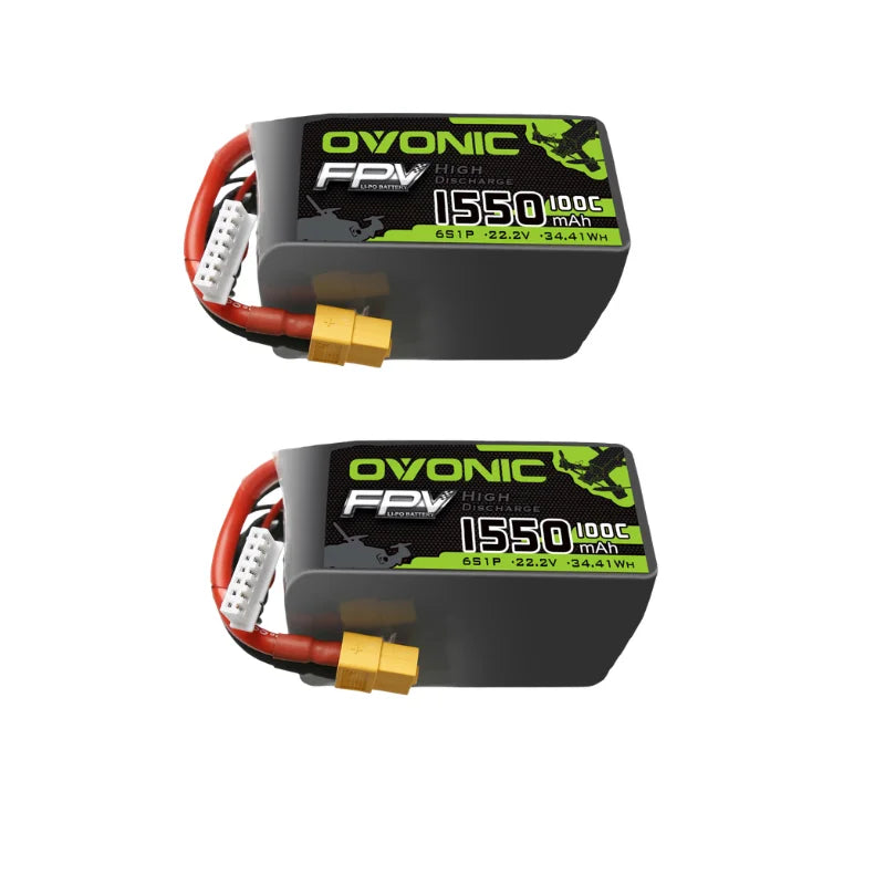 Batterie Lipo HOT OVONIC 650/850/1000/1300/1550/2200mAh 100/80/35C 3S/4S/6S pour hélicoptère RC, quadricoptère, drone de course FPV