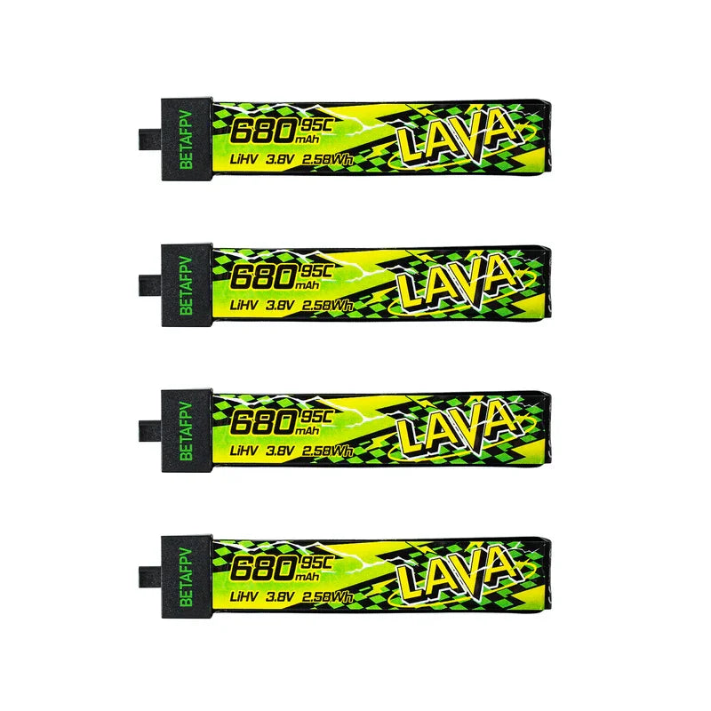 Batterie BETAFPV LAVA II 1S 95C 280mAh/320mA pour Air65 Meteor65 Pro 480mAh/580mAh/680mAh pour Meteor75 Pro P1/Air75 Meteor75 Pro