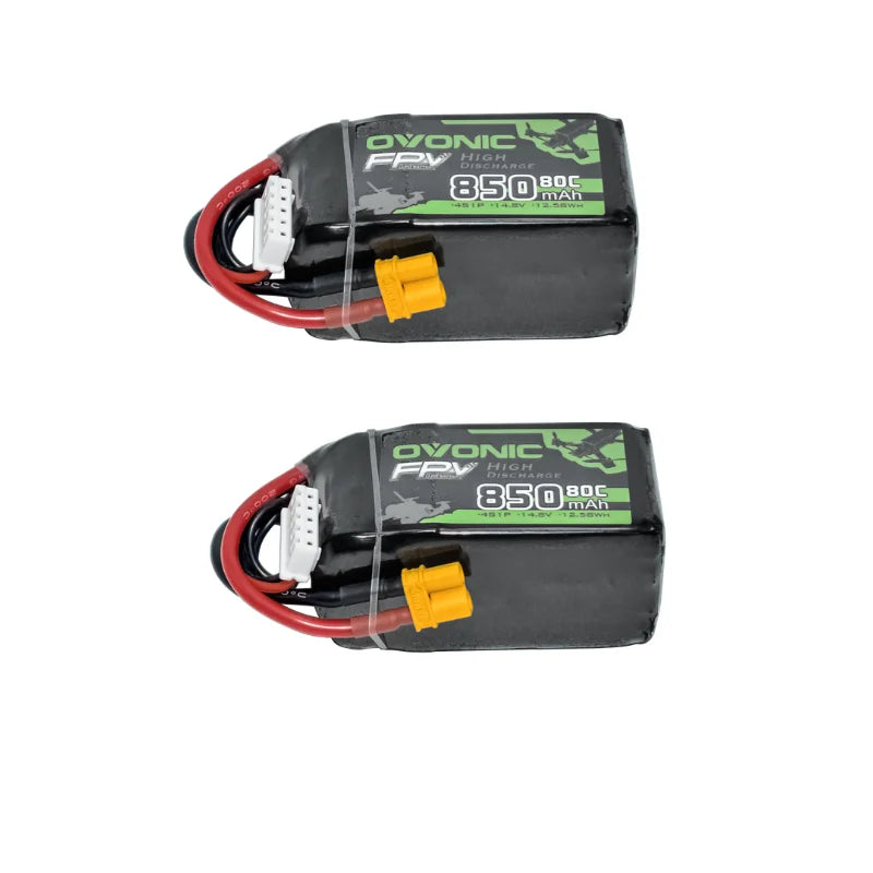 Batterie Lipo HOT OVONIC 650/850/1000/1300/1550/2200mAh 100/80/35C 3S/4S/6S pour hélicoptère RC, quadricoptère, drone de course FPV