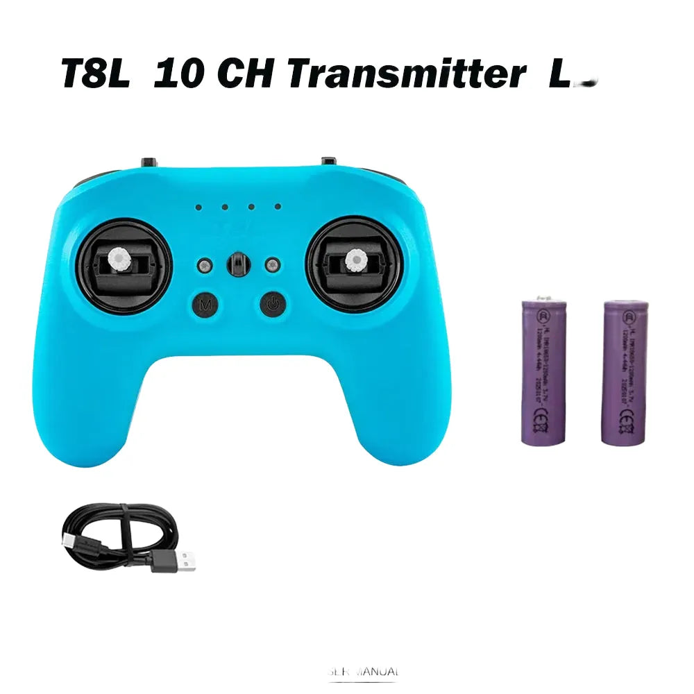 Radiocommande RadioMaster T8L ExpressLRS 2.4GHz 10CH avec transmetteur X5 Hall Gimbal, radiocommande compacte pour drone FPV