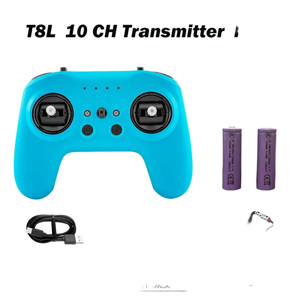 Radiocommande RadioMaster T8L ExpressLRS 2.4GHz 10CH avec transmetteur X5 Hall Gimbal, radiocommande compacte pour drone FPV