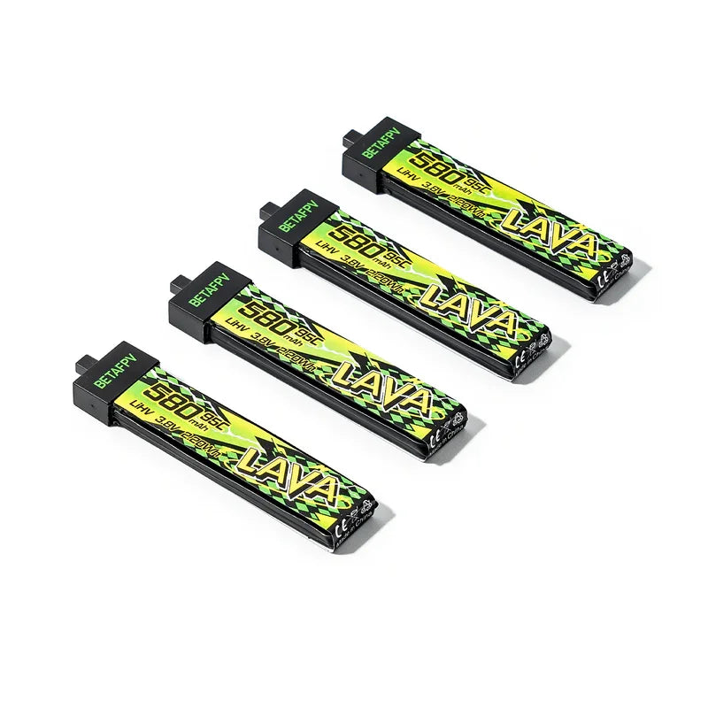 Batterie BETAFPV LAVA II 1S 95C 280mAh/320mA pour Air65 Meteor65 Pro 480mAh/580mAh/680mAh pour Meteor75 Pro P1/Air75 Meteor75 Pro