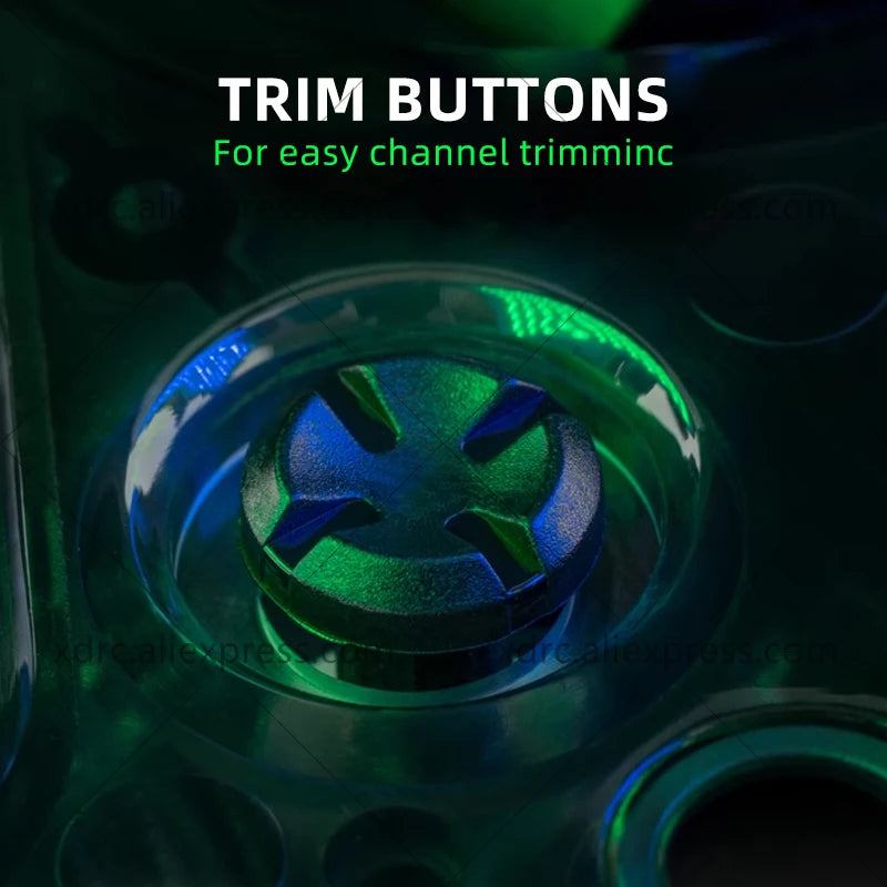 Bouton de joystick détachable M2 vert et bleu pour émetteur Radiomaster Pocket.