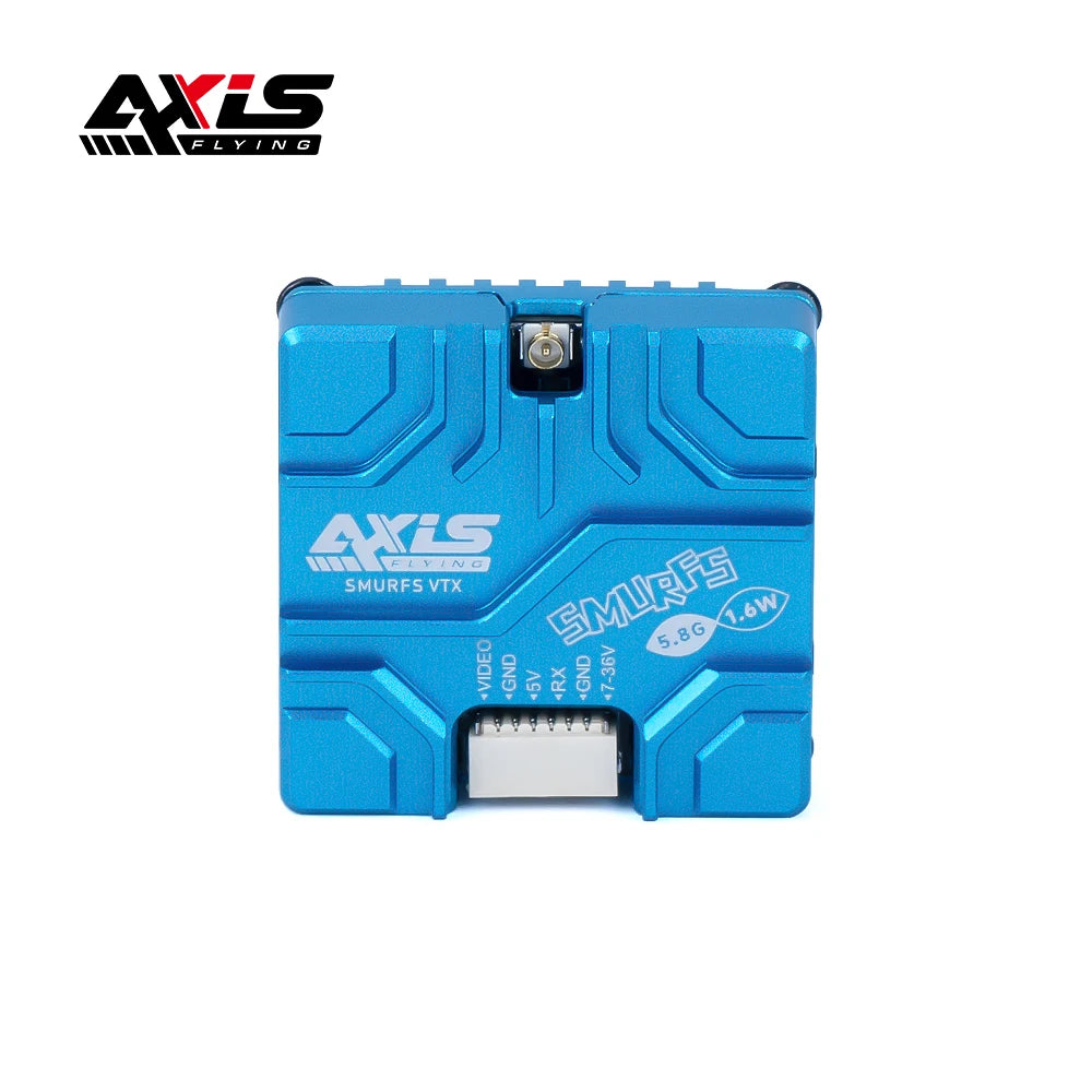Axisflying VTX 5.8G 1.6W Transmission d'image analogique, VTX longue portée pour drone FPV Freestyle RC longue portée 5/7/10 pouces