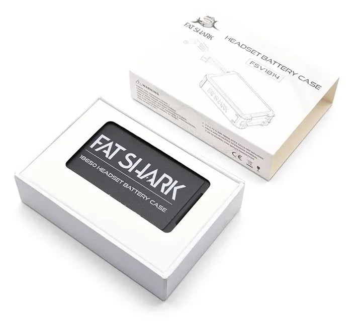 Boîtier de batterie Li-Ion Fatshark 18650 pour lunettes FatShark (sans batterie)