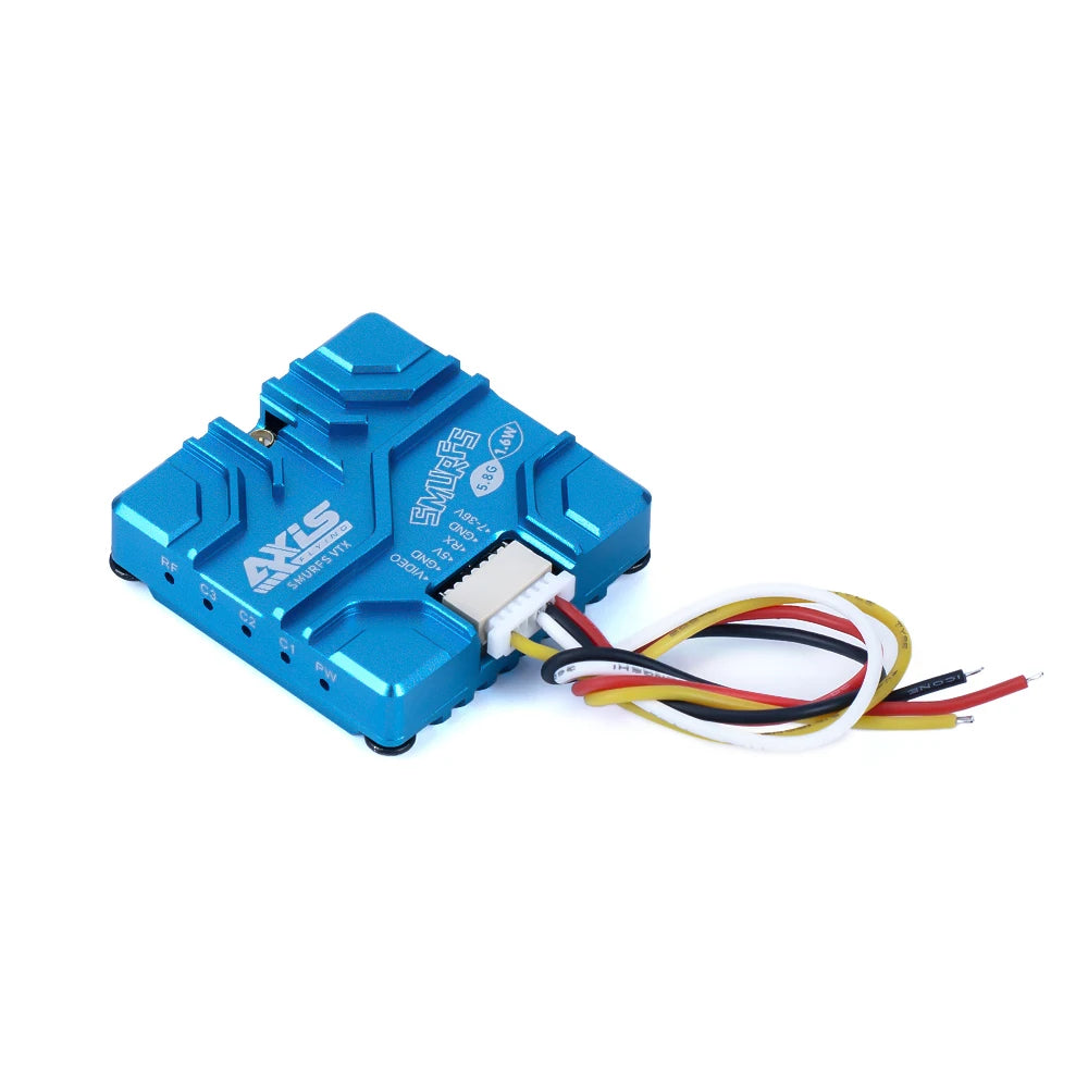 Axisflying VTX 5.8G 1.6W Transmission d'image analogique, VTX longue portée pour drone FPV Freestyle RC longue portée 5/7/10 pouces
