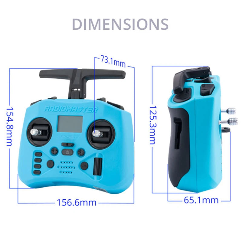 RadioMaster poche écrasement Radio contrôleur 2.4G 16CH ELRS transmetteur Hall cardan pour RC FPV Drone quadrirotor télécommande nouveau