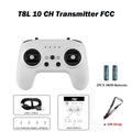 Radiocommande RadioMaster T8L ExpressLRS 2.4GHz 10CH avec transmetteur X5 Hall Gimbal, radiocommande compacte pour drone FPV
