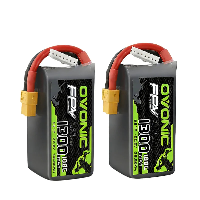 Batterie Lipo HOT OVONIC 650/850/1000/1300/1550/2200mAh 100/80/35C 3S/4S/6S pour hélicoptère RC, quadricoptère, drone de course FPV