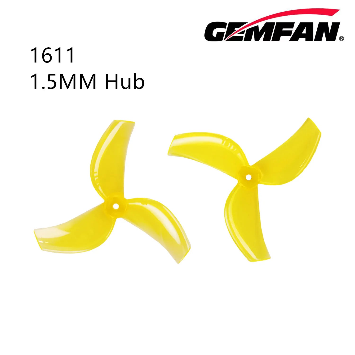 1611 Prop Gemfan hélice à 3 pales pour Tiny Whoop Mobula6 1.5mm 1mm moyeu de montage Pavo Femto 2 pouces pièces de Drones haute vitesse 8 paires