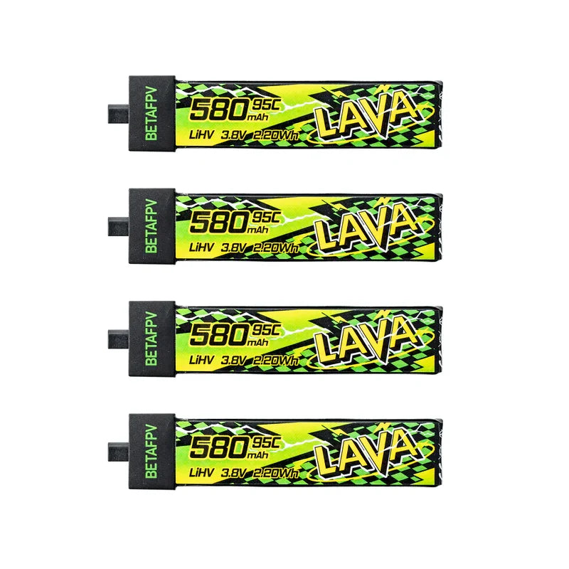 Batterie BETAFPV LAVA II 1S 95C 280mAh/320mA pour Air65 Meteor65 Pro 480mAh/580mAh/680mAh pour Meteor75 Pro P1/Air75 Meteor75 Pro