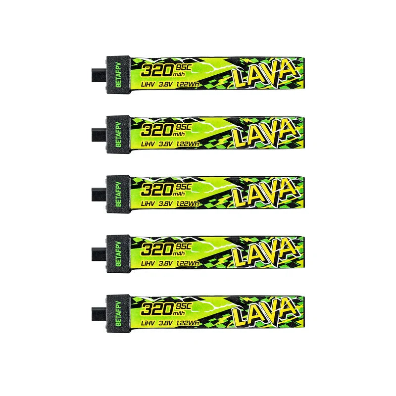 Batterie BETAFPV LAVA II 1S 95C 280mAh/320mA pour Air65 Meteor65 Pro 480mAh/580mAh/680mAh pour Meteor75 Pro P1/Air75 Meteor75 Pro