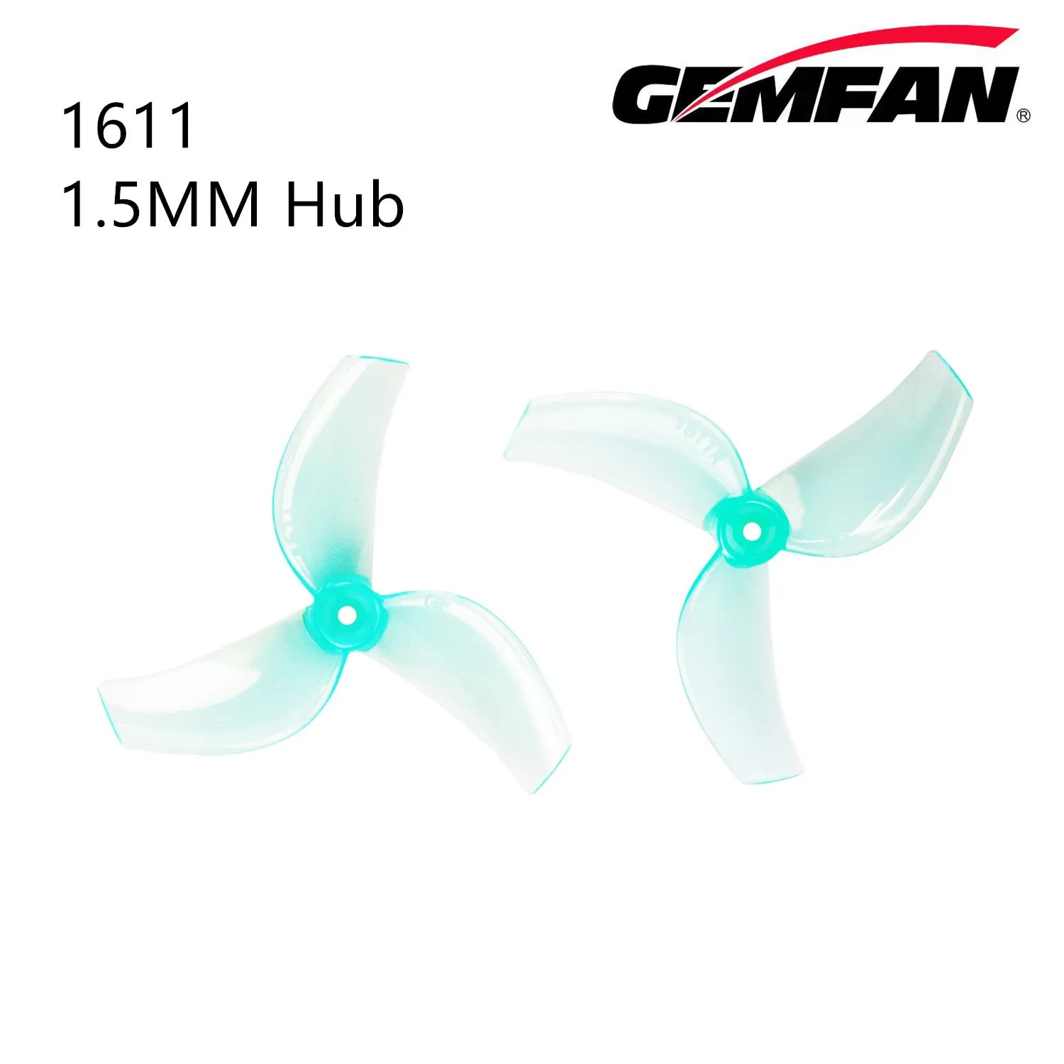 1611 Prop Gemfan hélice à 3 pales pour Tiny Whoop Mobula6 1.5mm 1mm moyeu de montage Pavo Femto 2 pouces pièces de Drones haute vitesse 8 paires