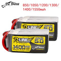 1 pièces TATTU-R-LINE 5.0 850/1050/1200/1300/1400/1550mAh 150C LiPo batterie pour hélicoptère RC quadrirotor FPV pièces de Drone de course