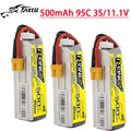 Salle de bain T TATTU R-LINE 1.0 95C 500mAh 11.1V Lipo Batterie Pour RC Hélicoptère Quadcopter FPV Racing Drone Pièces 3S Batterie Rechargeable