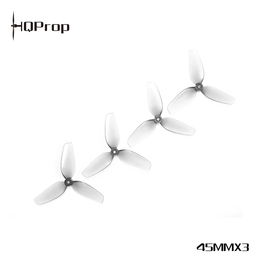 2 paires d'hélices FPV à 3 pales HQprop 45MMX3 1.8 pouces, trous de 1.5MM, Micro accessoire Whoop