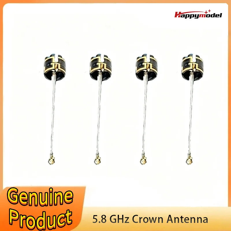 Antenne Happymodel 5.8G Crown LDS RHCP/LHCP pour Micro FPV Whoops, pour drone de course FPV longue portée, avion RC