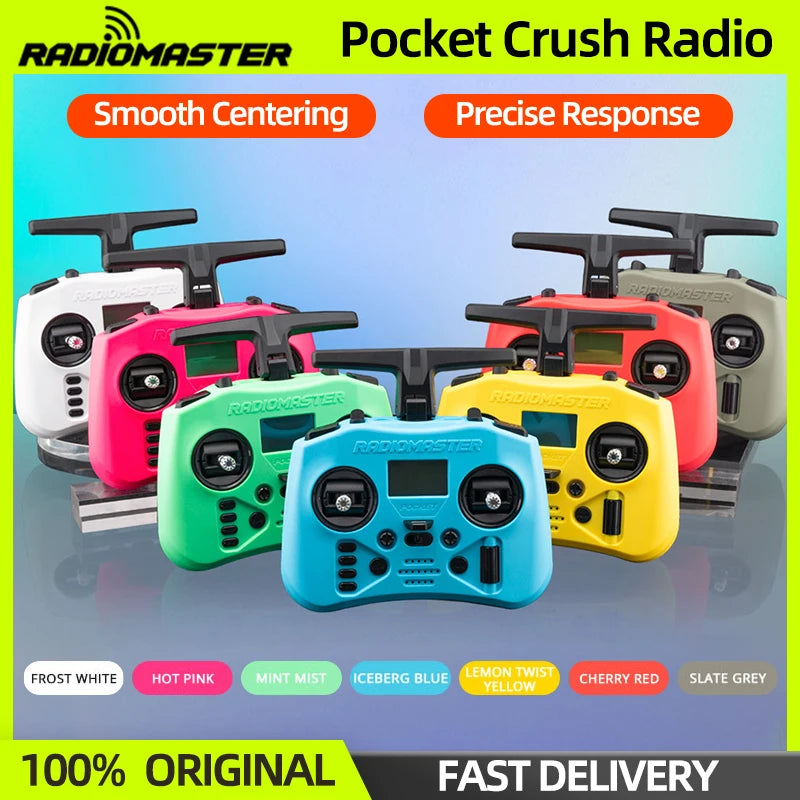 RadioMaster poche écrasement Radio contrôleur 2.4G 16CH ELRS transmetteur Hall cardan pour RC FPV Drone quadrirotor télécommande nouveau