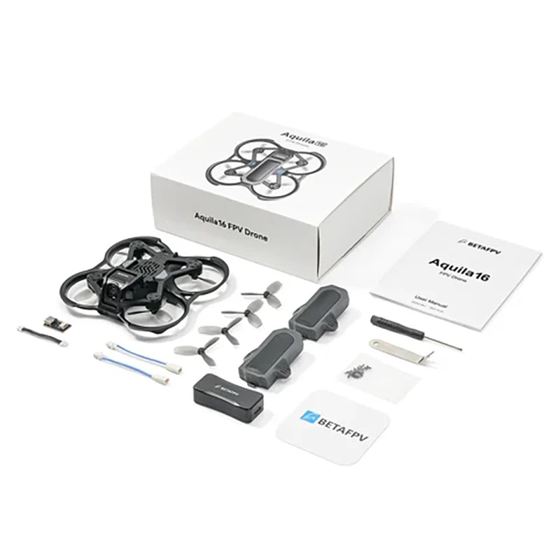 Kit FPV BETAFPV Aquila16/cuadroptère sans balais uniquement avec contrôleur de vol Aquila16 V1.0 et récepteur Version ELRS 2.4G 3.0
