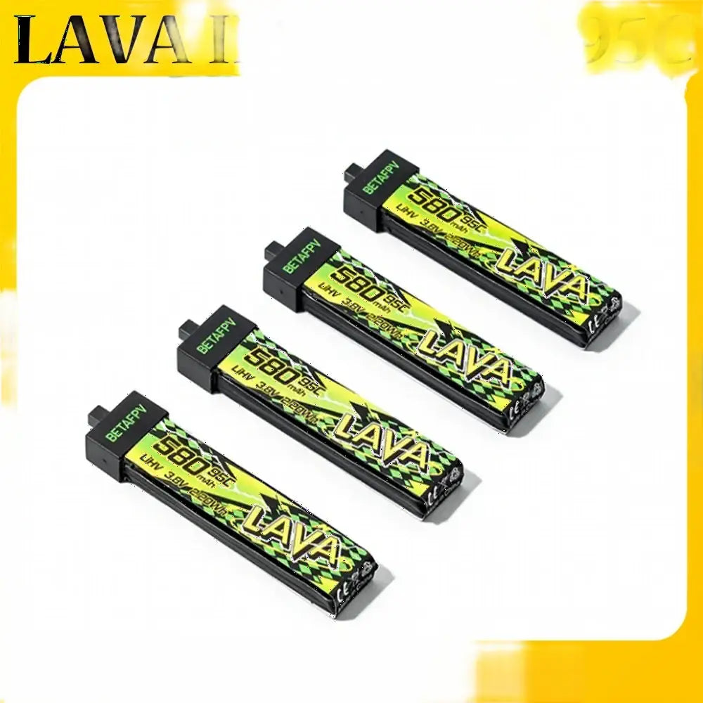Batterie BETAFPV LAVA II 580mAh 1S 95C 3.8V BT2.0 pour Air75 Meteor75 Pro