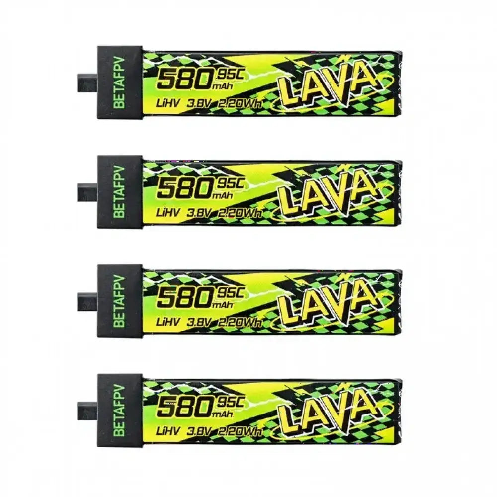 Batterie BETAFPV LAVA II 580mAh 1S 95C 3.8V BT2.0 pour Air75 Meteor75 Pro