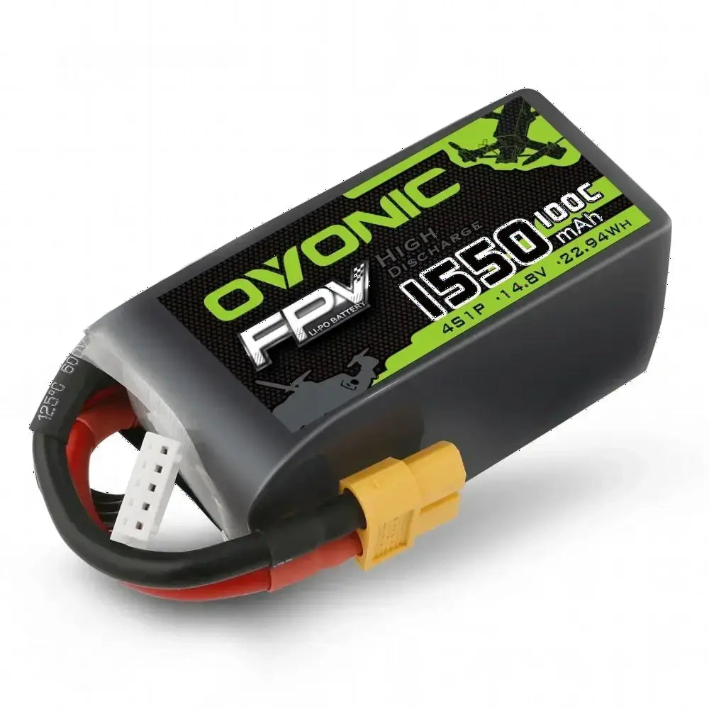 Batterie Lipo OVONIC 6S 4S 1300mAh 100C 22.2V avec connecteur XT60 pour drone de course quadricoptère RC hélicoptère