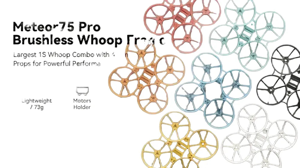 BETAFPV Meteor75 PRO KIT de cadre BWhoop sans balais en plastique 7.73g 80.8mm cadres de drone RC de course FPV pour