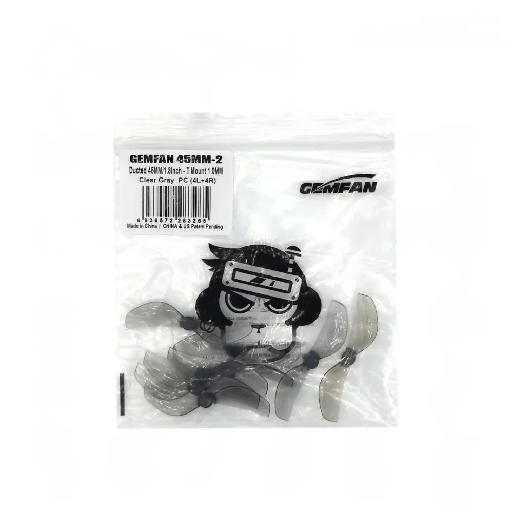 Gemfan – 4 paires d’hélices PC à 2 lames de 45mm 1mm 1.5mm pour Drones RC FPV Freestyle de course 1.8 pouces pièces de