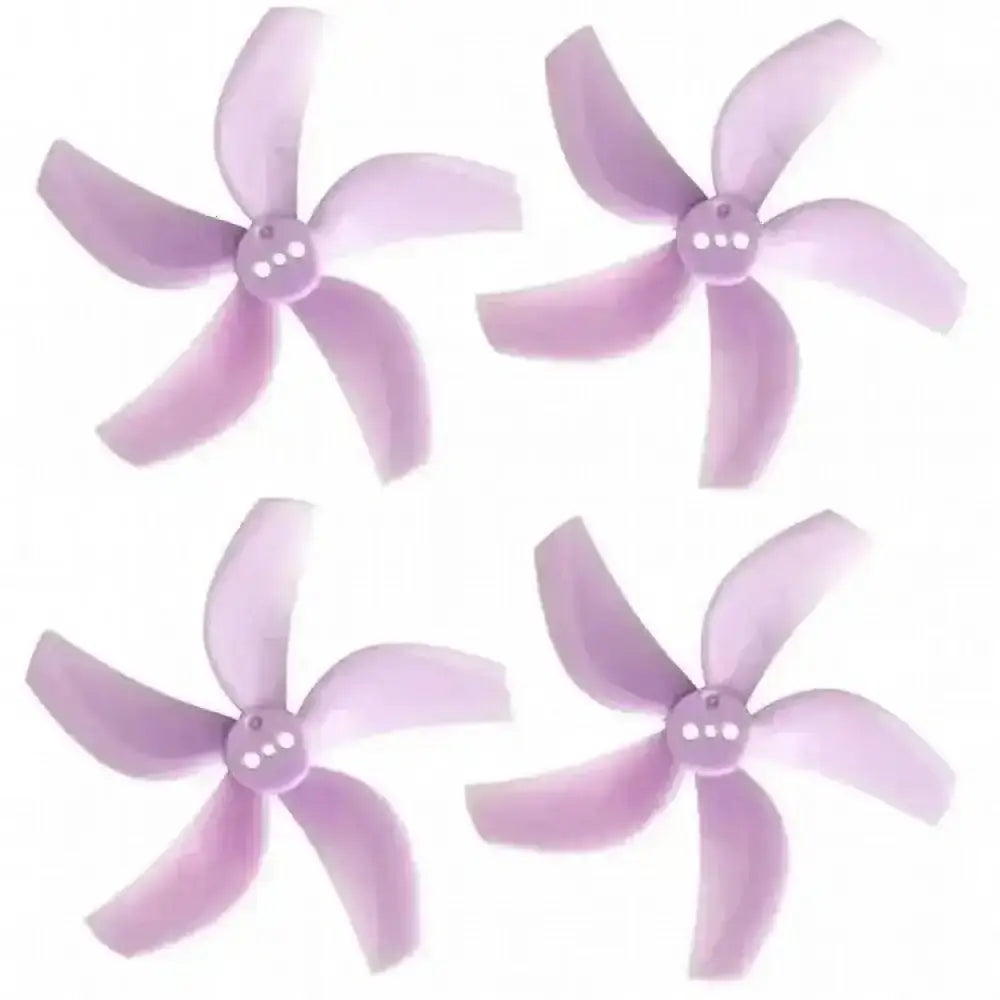 GEMFAN D63 2.5 pouces 63mm 5 pales PC hélice ouverture 1.5mm pour RC FPV course Freestyle Tinywhoop Drone - 4pcs Purple