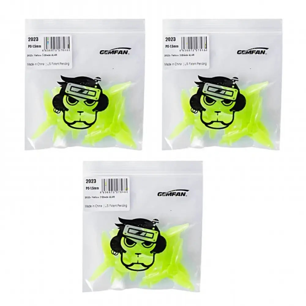 GEMFAN-Hélice à 3 pales 2023mm pour RC FPV 2.3-1.5 8/12/16 paires accessoires PC moteur sans balais cure-dents