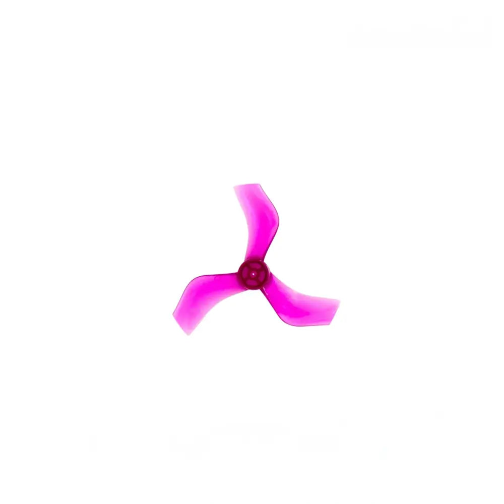 Hélice Gemfan 1635 à 3 pales, 40mm, rose translucide, pour drones FPV Tinywhoop.