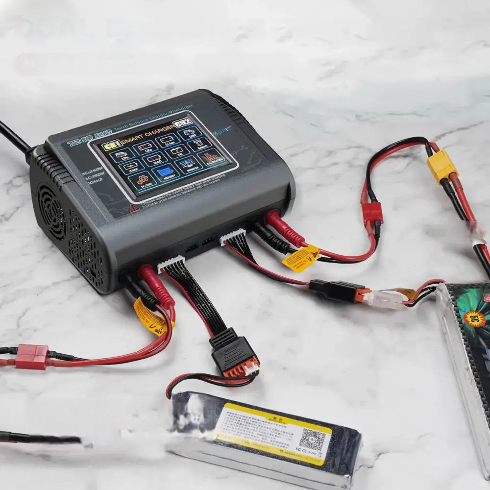 HTRC L6X2/T240 chargeur d’équilibre écran tactile double canal C150/C6 chargeur Lipo déchargeur pour batterie NiMH LiHV