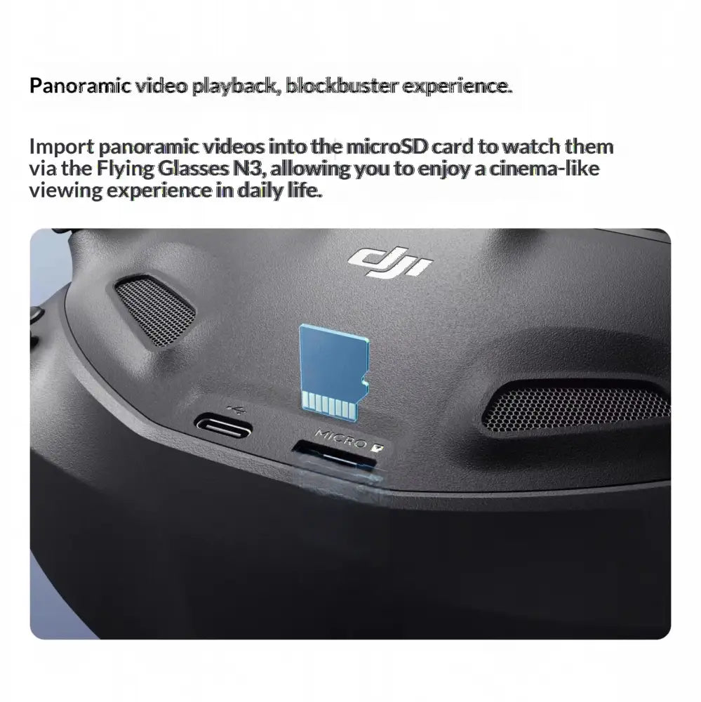 Lunettes DJI Goggles N3 G3 pour drone FPV avec écran haute définition O4 pour le terminal de contrôle aérien - N3