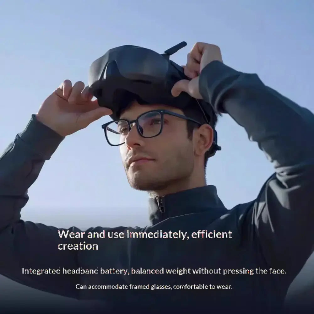 Lunettes DJI Goggles N3 G3 pour drone FPV avec écran haute définition O4 pour le terminal de contrôle aérien - N3