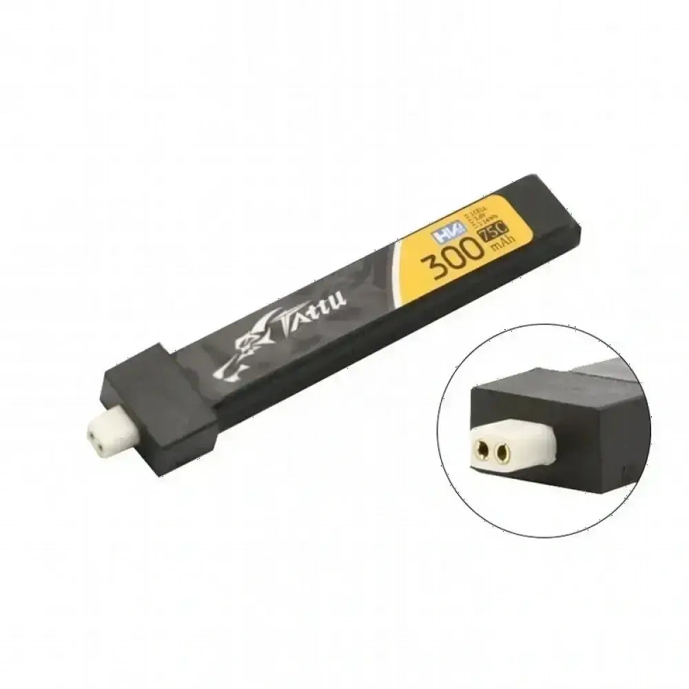Mise à niveau de la batterie Lipo TATTU 75C 1S 300mAh 3.8V pour hélicoptère RC quadrirotor FPV pièces de Drone de