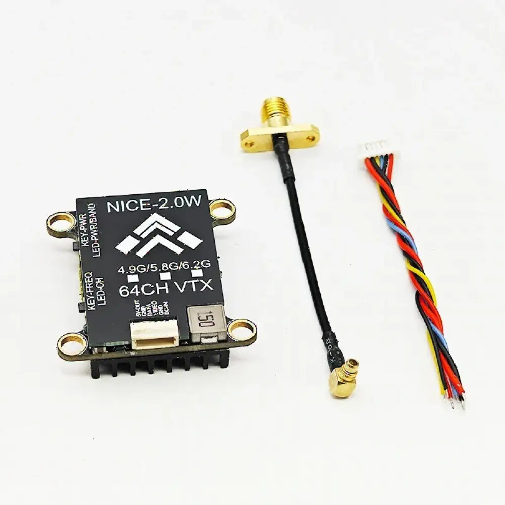 Transmetteur 4.9G 5.8G 6.2G 2W VTX 2000mw FPV longue Voyage VTX pour avion/cuffiste RC FPV Drone - 4.9G version